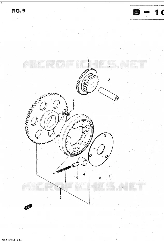 BALANCIER D'EQUILIBRAGE Suzuki MOTO 450 GS-L 1982  GS450LZ(E2)