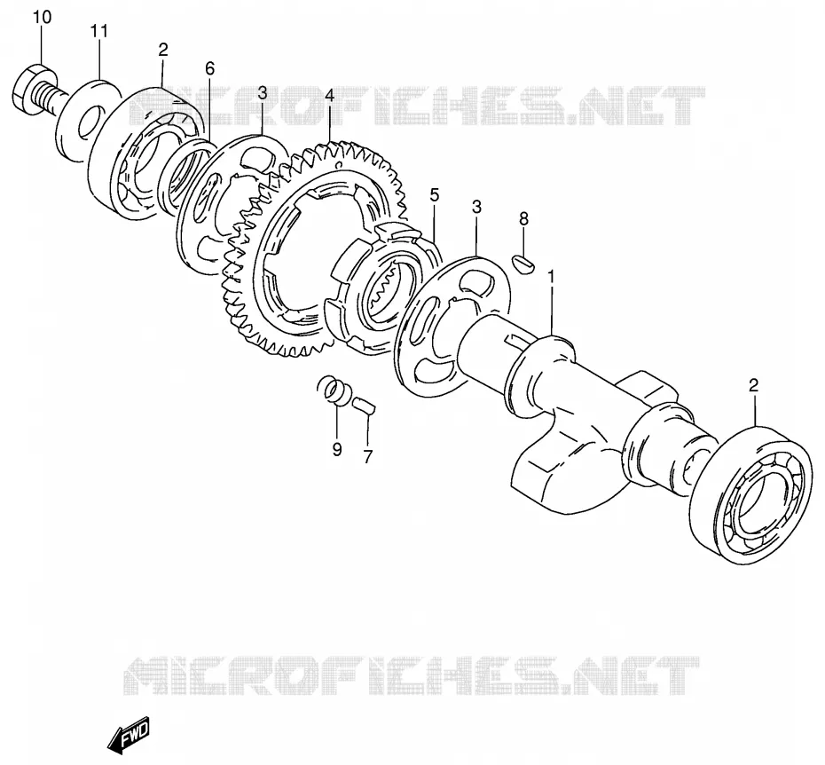 BALANCIER Suzuki MOTO 250 GN 1991  GN250EM(E2)