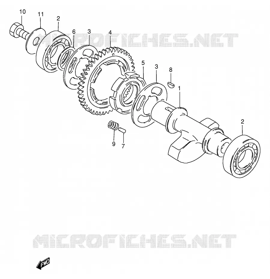 BALANCIER Suzuki MOTO 250 GN 1996  GN250T(E2)