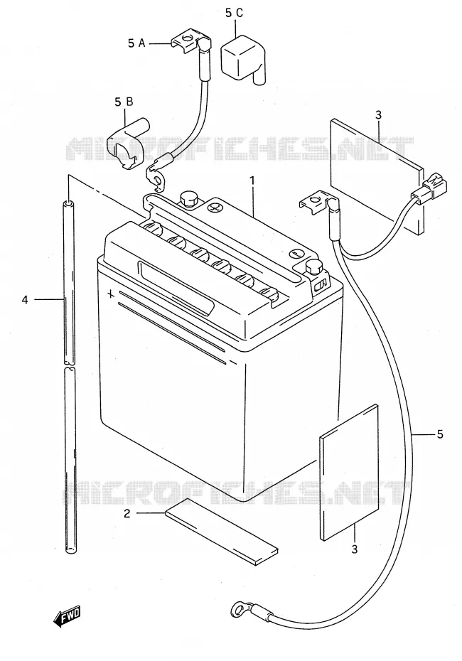 BATTERIE Suzuki MOTO 500 GS-E 1993  GS500EP(E28)
