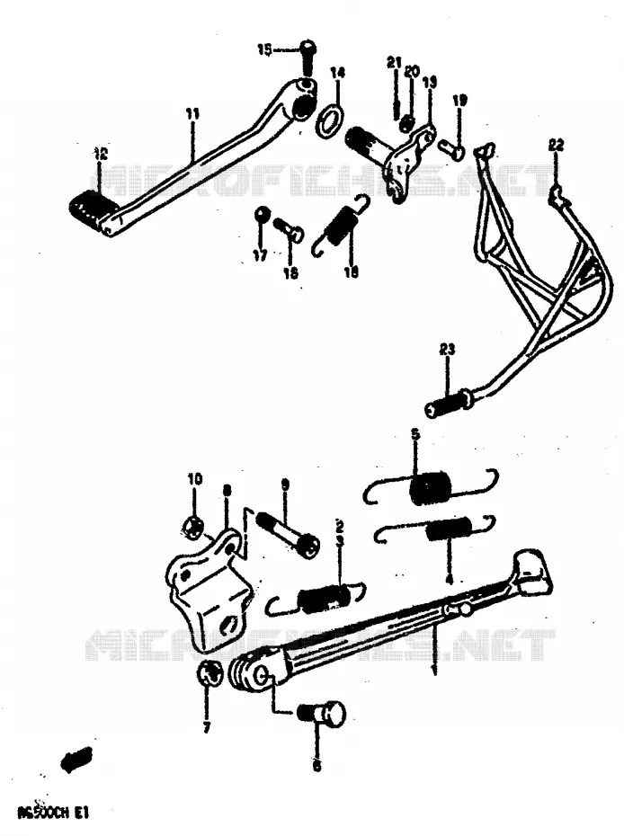 BEQUILLE Suzuki MOTO 500 GS-E 1990  GS500EL(E1)
