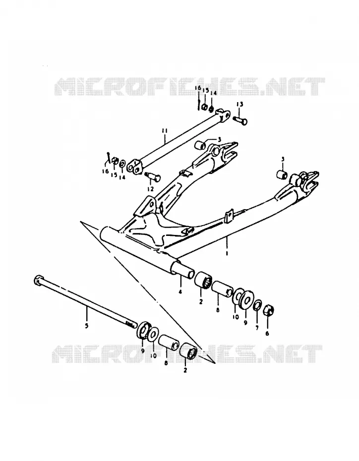 BRAS OSCILLANT ARRIERE Suzuki MOTO 1000 GS 1979  GS1000S