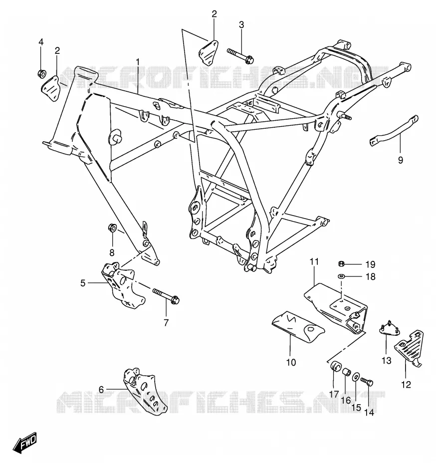 CADRE Suzuki MOTO 125 GS 1982  GS125EEZ(E1)
