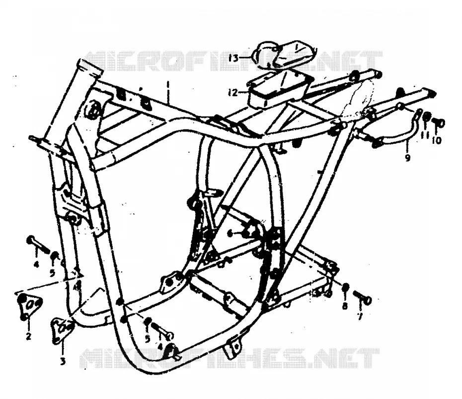 CADRE Suzuki MOTO 400 GS 1978  GS400C(C/N)