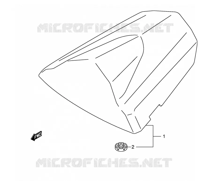 CAPOT DE SELLE (GSX-R600K4/U2K4/U3K4) Suzuki MOTO 600 GSX-R 2005  GSX-R600K5(E2)