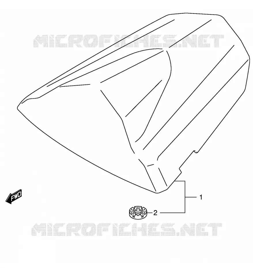 CAPOT DE SELLE (GSX-R600K5/U2K5/U3K5) Suzuki MOTO 600 GSX-R 2005  GSX-R600U2K5(E2)