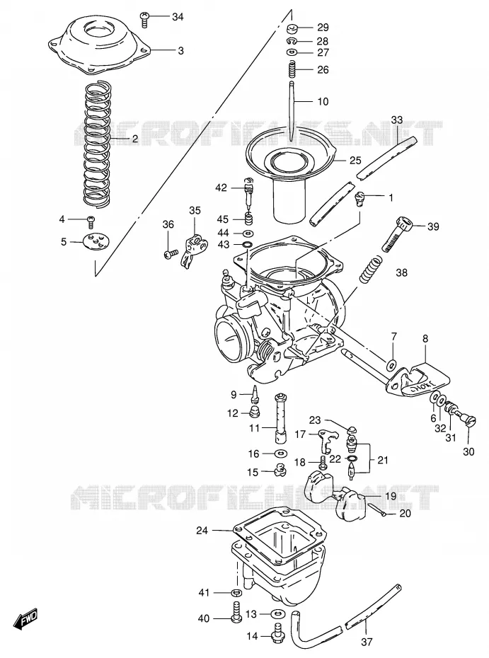 CARBURATEUR (MODELE R P37) Suzuki MOTO 125 GS 1989  GS125ESK(E1)