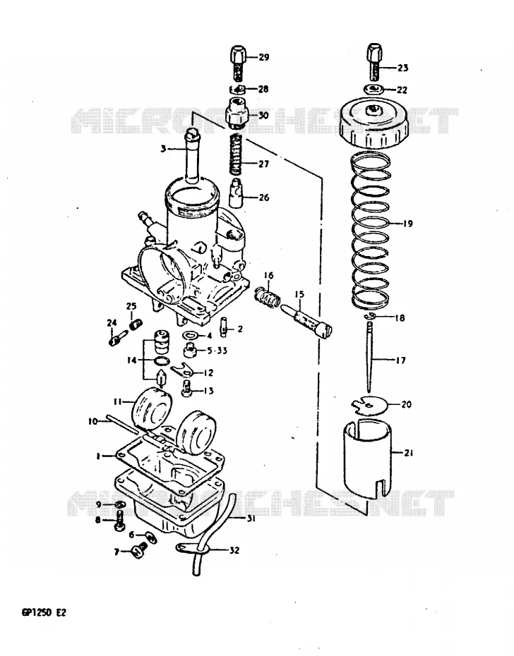 CARBURATEUR Suzuki MOTO 125 GP 1999  GP125X(X/D)