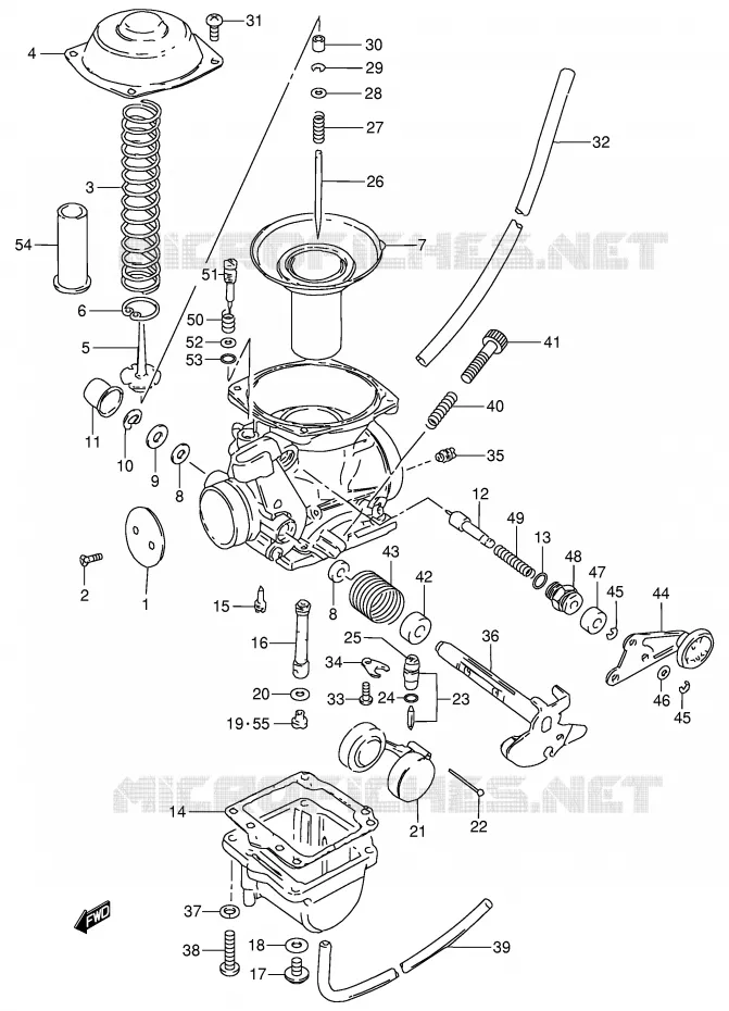 CARBURATEUR Suzuki MOTO 250 GN 1990  GN250L(E2)