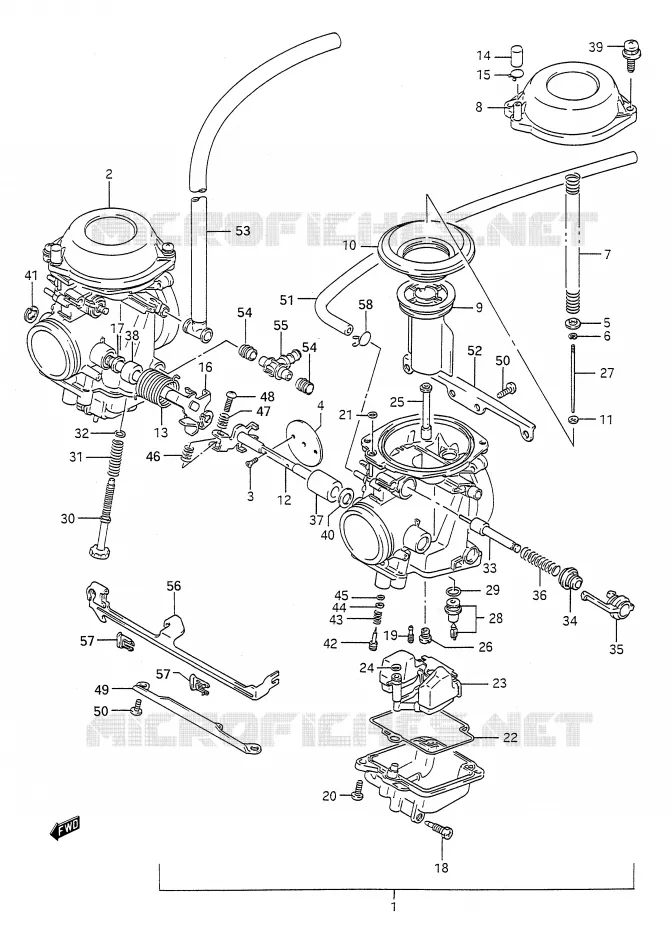 CARBURATEUR Suzuki MOTO 500 GS-E 1992  GS500EUN(E28)