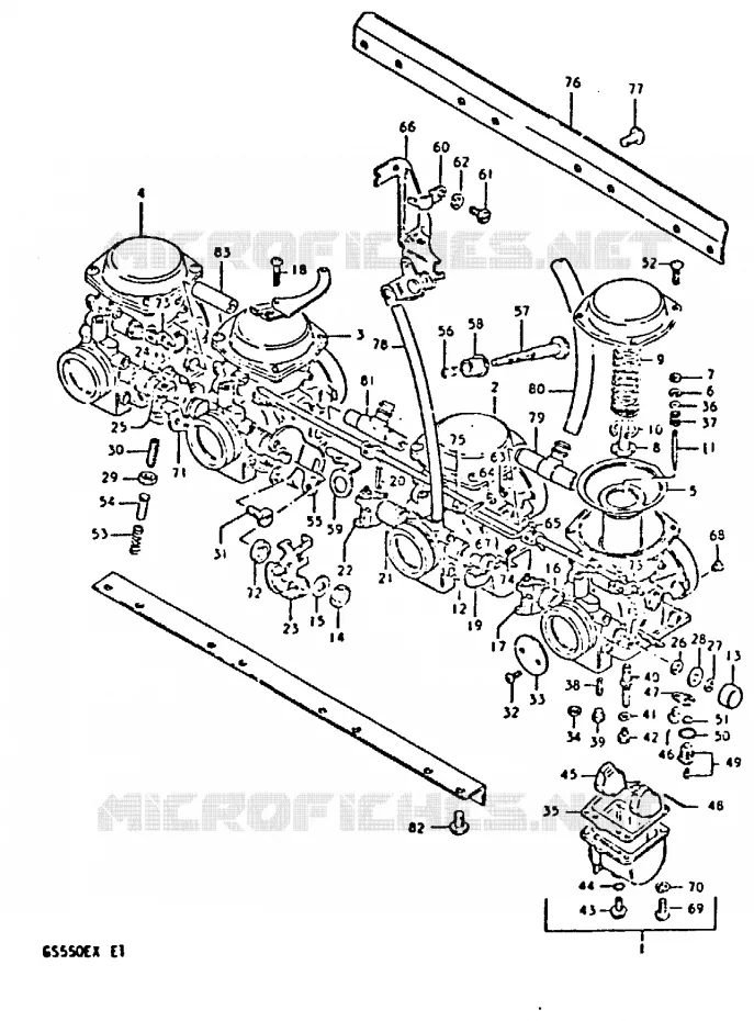 CARBURATEUR Suzuki MOTO 550 GS 1981  GS550EX(X)