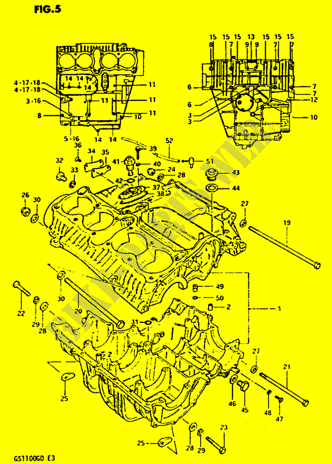 CARTER (MODELE Z) pour Suzuki GS-G 1100 1982
