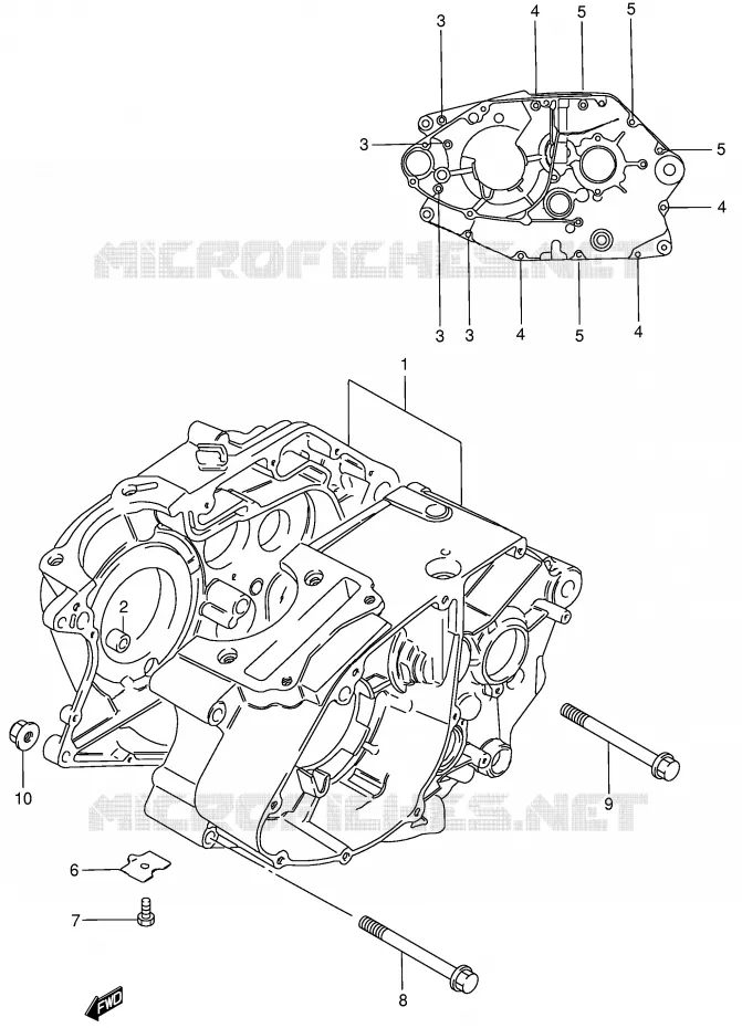 CARTER Suzuki MOTO 125 GN 1998  GN125EW(E28)