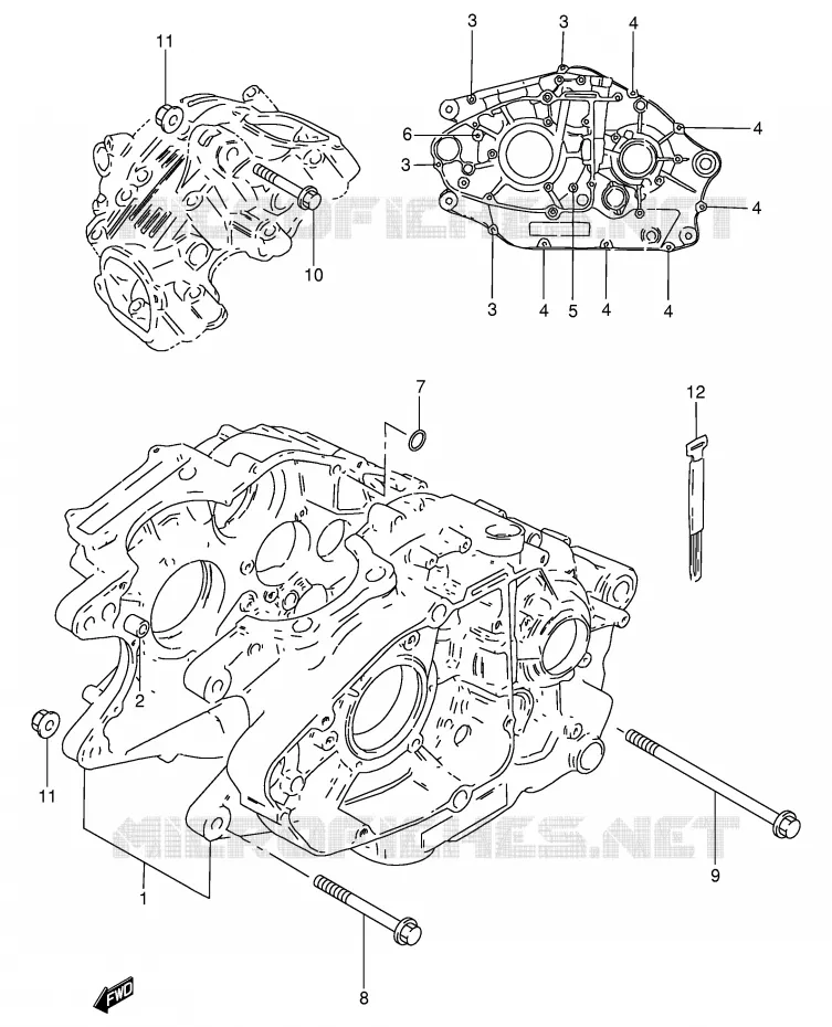CARTER Suzuki MOTO 250 GN 1991  GN250M(E2)