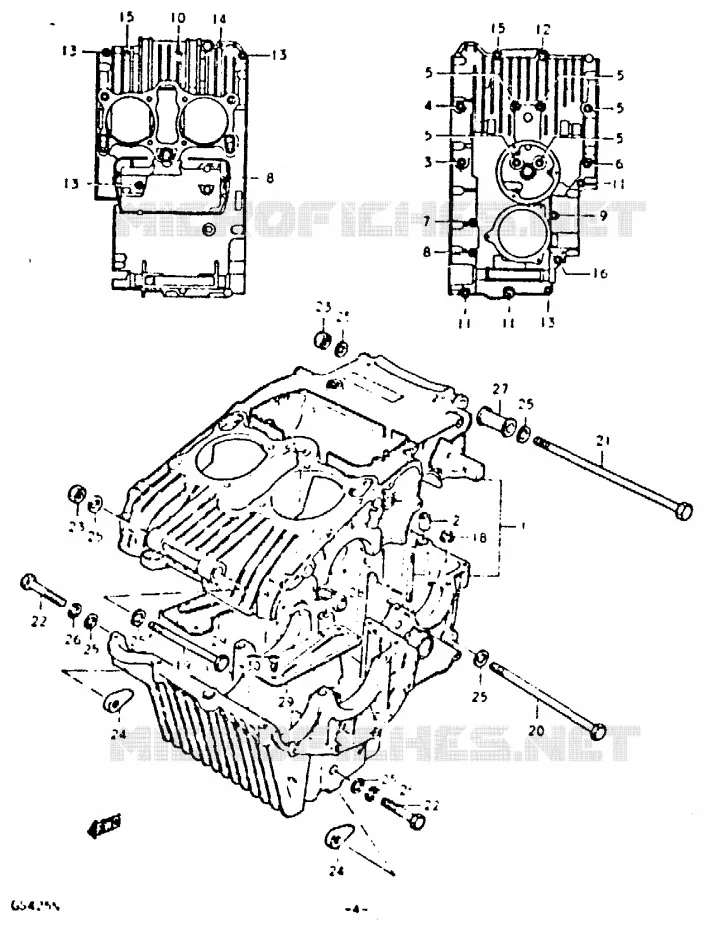 CARTER Suzuki MOTO 425 GS 1992  GS425EN(N)