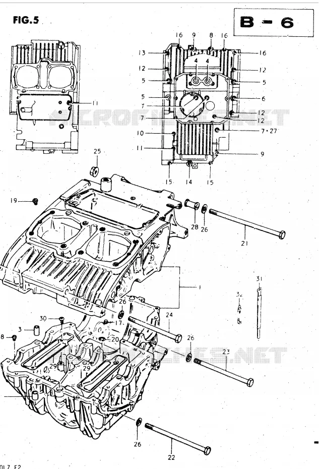 CARTER Suzuki MOTO 450 GS-L 1999  GS450LX(E2)