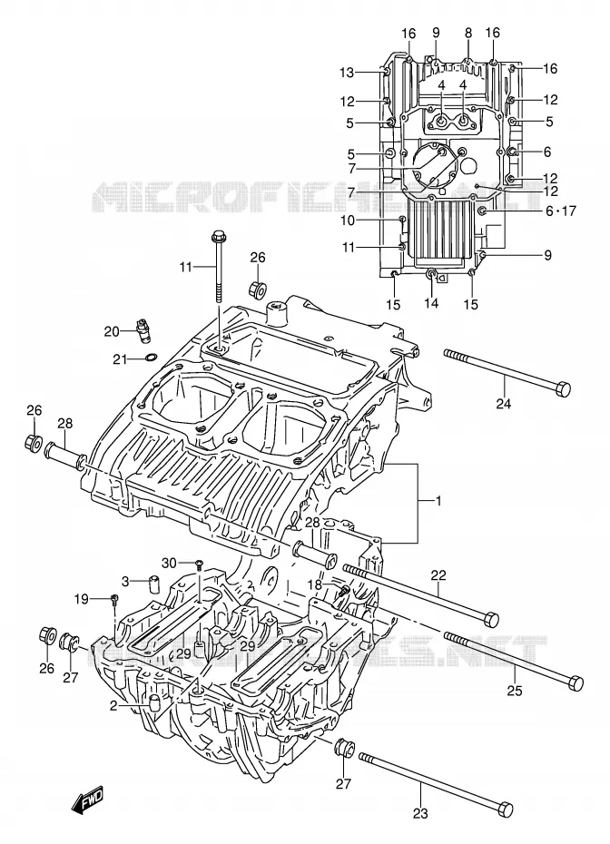 CARTER Suzuki MOTO 500 GS-E 1995  GS500ES(E2)