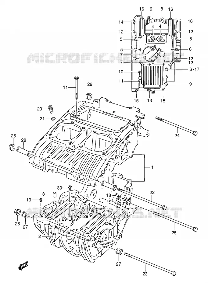 CARTER Suzuki MOTO 500 GS-E 2002  GS500UK2(E2)