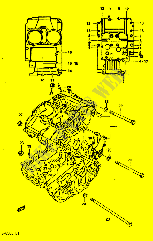 CARTER pour Suzuki TEMPTER 650 1984