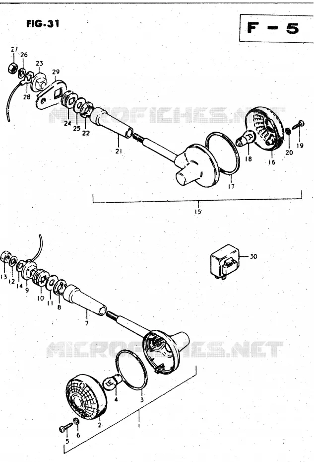 CLIGNOTANTS (E24) Suzuki MOTO 450 GS-L 1999  GS450LX(E2)