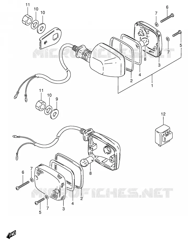 CLIGNOTANTS (E30) Suzuki MOTO 125 GS 1982  GS125EEZ(E1)