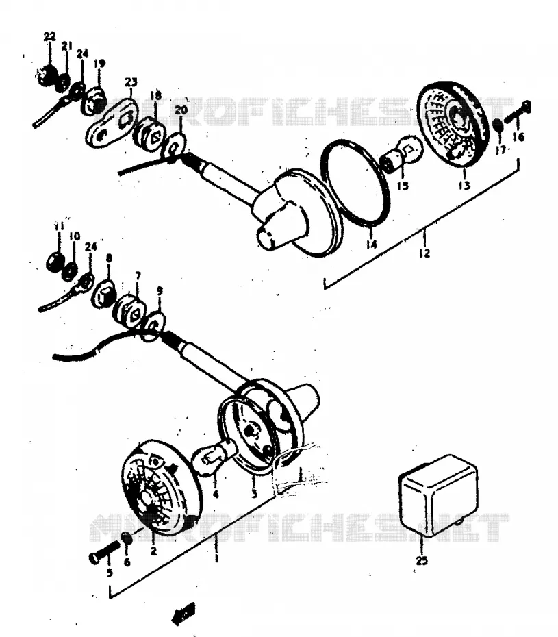 CLIGNOTANTS Suzuki MOTO 400 GS 1978  GS400EC(C/N)