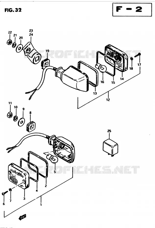 CLIGNOTANTS Suzuki MOTO 450 GS-S 1982  GS450SZ(2/Z/D)