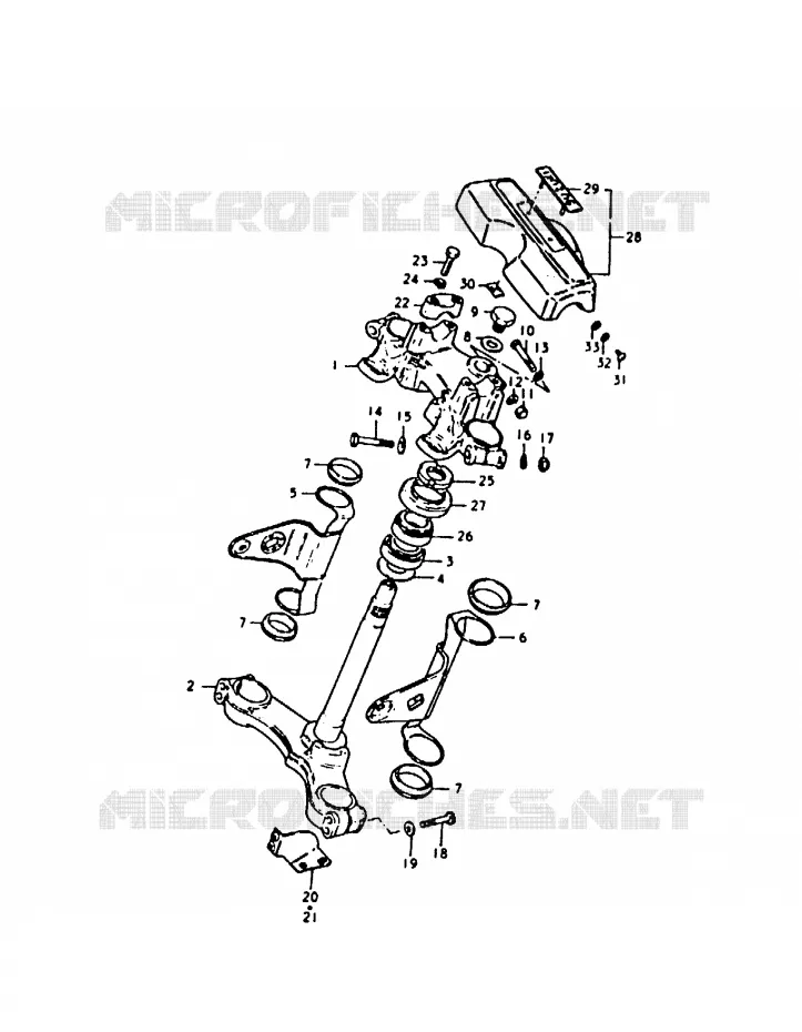 COLONNE DE DIRECTION Suzuki MOTO 1000 GS 1979  GS1000S