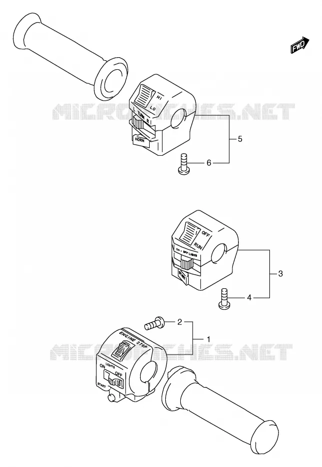 COMMODOS (GS125ESX/ESY,GS125X) Suzuki MOTO 125 GS 2000  GS125UY(E71)