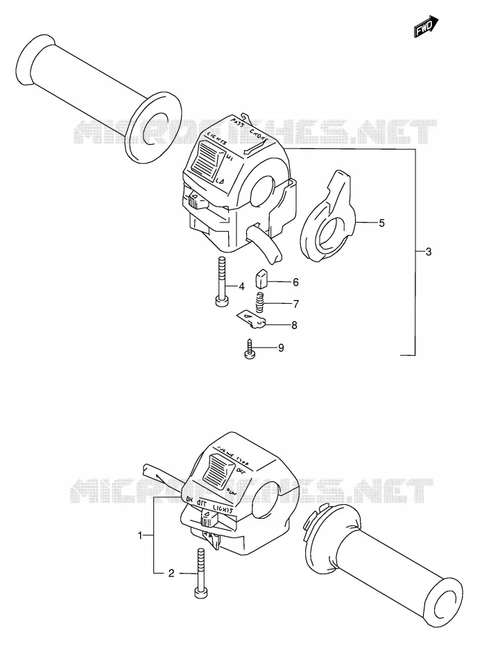 COMMODOS (MODELE L/M/N/P/R/S/T) Suzuki MOTO 500 GS-E 1994  GS500EUR(E2)