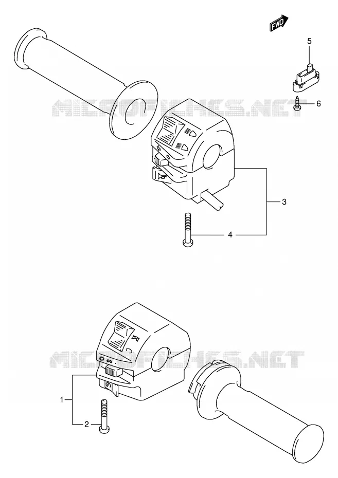 COMMODOS (MODELE Y) Suzuki MOTO 250 GN 1996  GN250ET(E2)