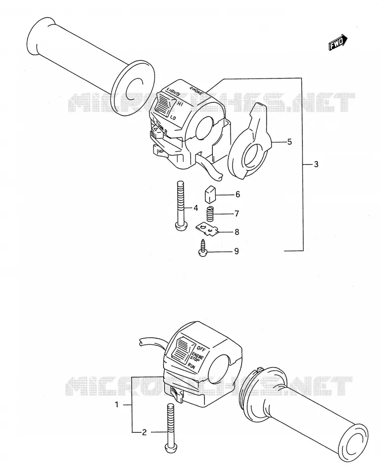COMMODOS Suzuki MOTO 500 GS-E 1993  GS500EUP(E28)