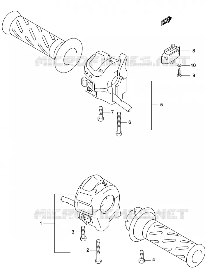 COMMODOS Suzuki MOTO 500 GS-E 2003  GS500K3(P19)
