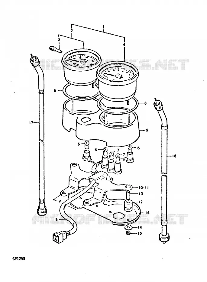 COMPTEUR (E14) Suzuki MOTO 125 GP 1992  GP125UN(C/N)