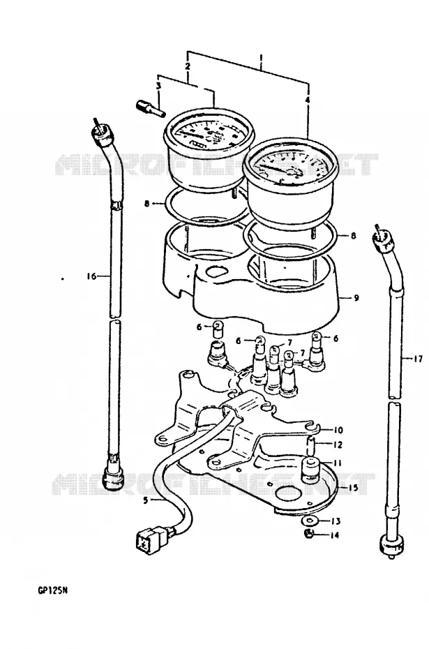 COMPTEUR (E4) Suzuki MOTO 125 GP 1978  GP125C(C/N)
