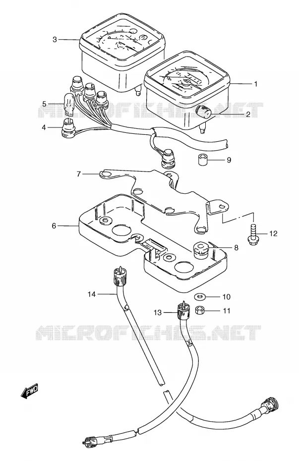 COMPTEUR (GS125UX/UY) Suzuki MOTO 125 GS 2000  GS125SY(E71)