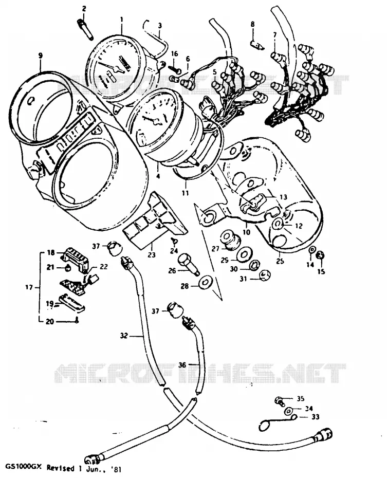 COMPTEUR Suzuki MOTO 1000 GS 1981  GS1000GX(X/T)
