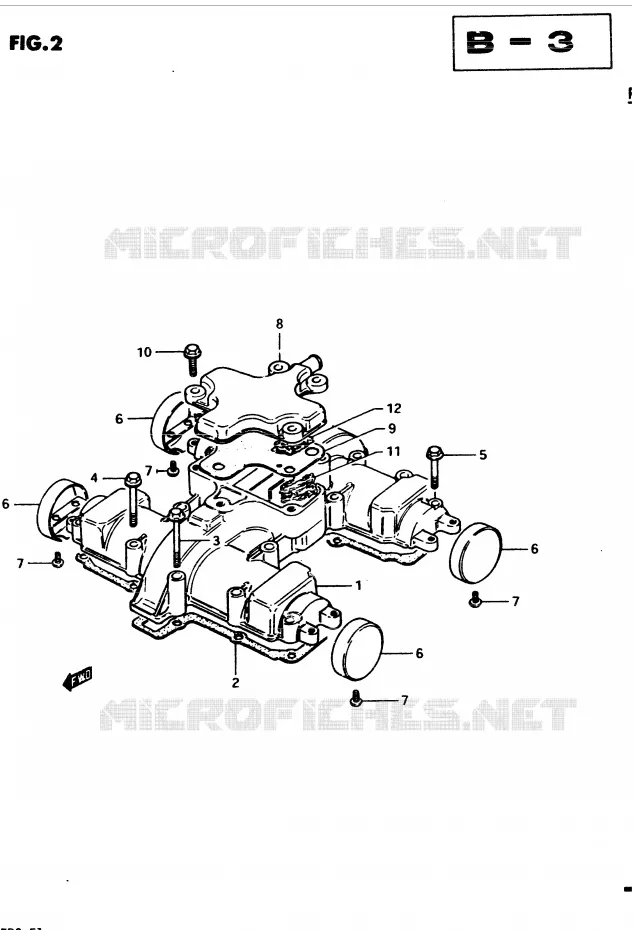 COUVERCLE DE CULASSE (MODELE D) Suzuki MOTO 450 GS 1983  GS450D(2/Z/D)