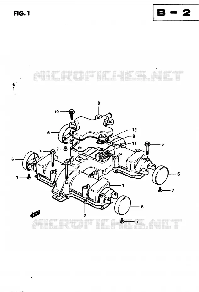 COUVERCLE DE CULASSE (MODELE Z) Suzuki MOTO 450 GS 1982  GS4502(2/Z/D)