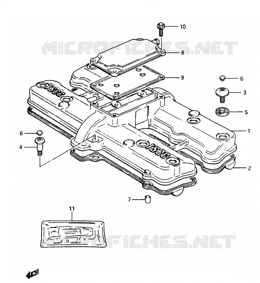 COUVERCLE DE CULASSE Suzuki MOTO 1150 GS 1985  GS1150ESF(E/F/G)