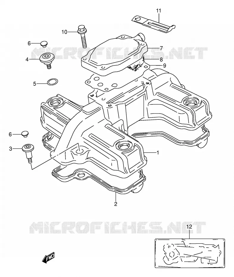 COUVERCLE DE CULASSE Suzuki MOTO 500 GS-E 1993  GS500EP(E2)