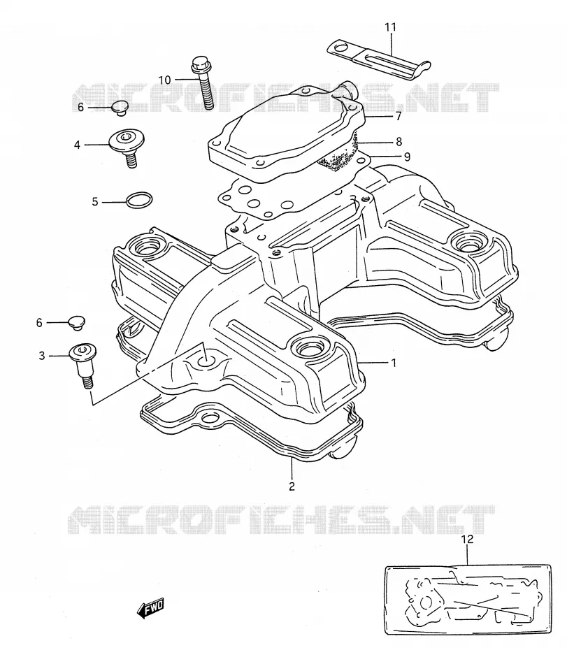 COUVERCLE DE CULASSE Suzuki MOTO 500 GS-E 1994  GS500ER(E28)