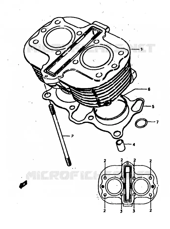 CYLINDRE Suzuki MOTO 400 GS 1978  GS400C(C/N)