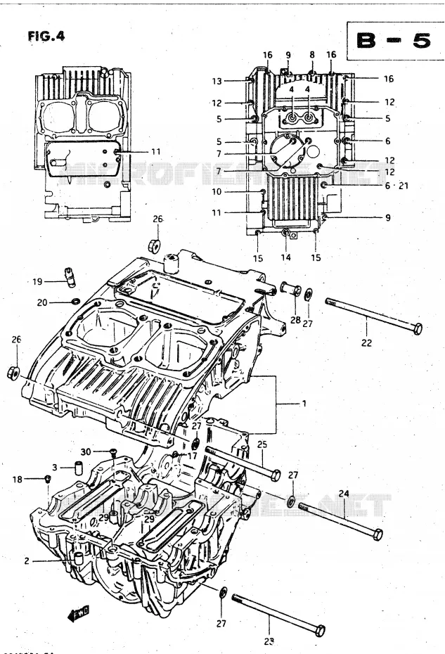 CYLINDRE Suzuki MOTO 450 GS-L 1999  GS450LX(E2)