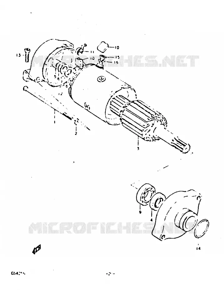 DEMARREUR Suzuki MOTO 425 GS 1992  GS425N(N)