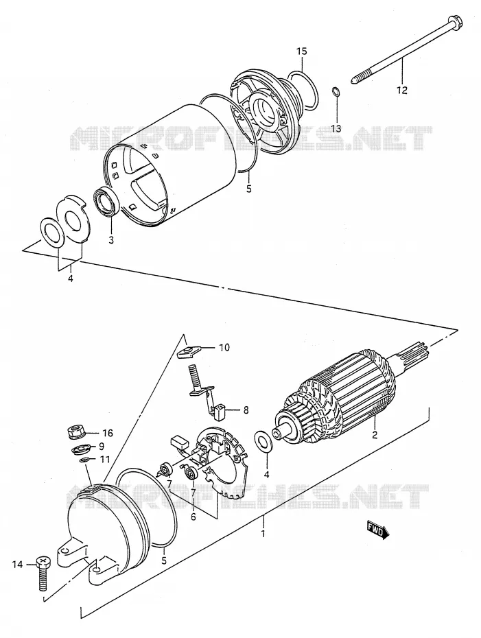 DEMARREUR Suzuki MOTO 500 GS-E 1990  GS500EL(E28)