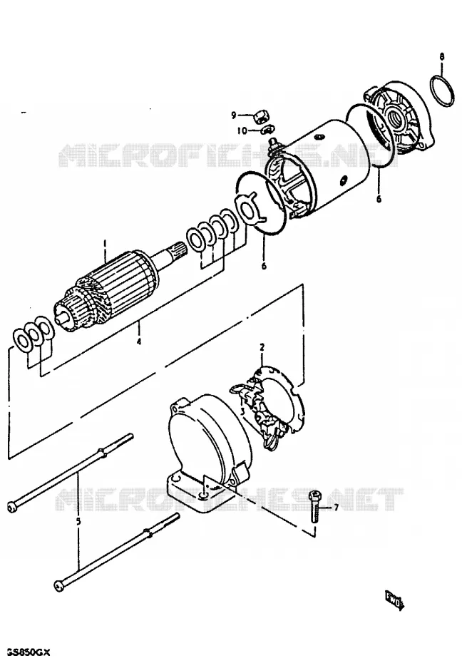 DEMARREUR Suzuki MOTO 850 GS 1981  GS850GX(T/X)