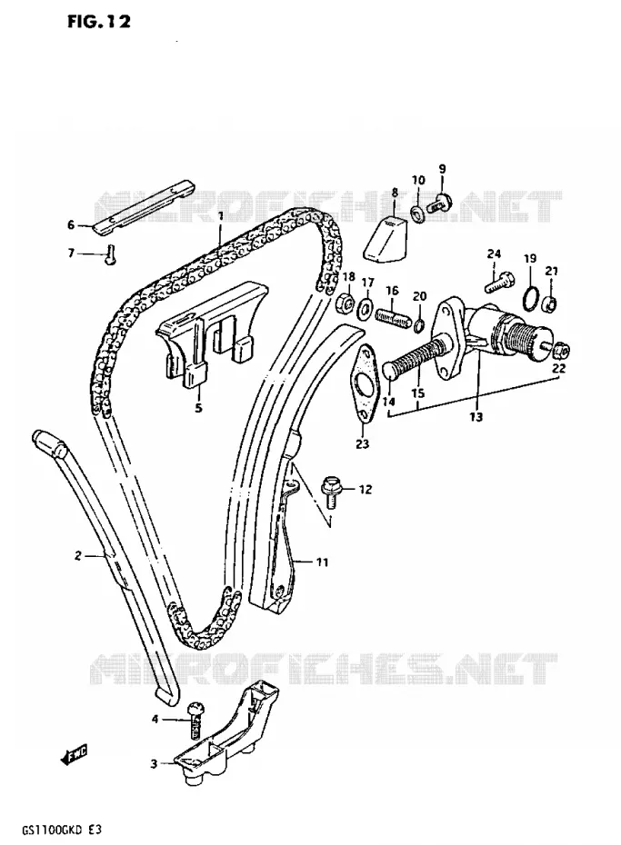 DISTRIBUTION (GS1100GKZ/GK2) Suzuki MOTO 1100 GS-G 1982  GS1100GKZ(Z/2/D)