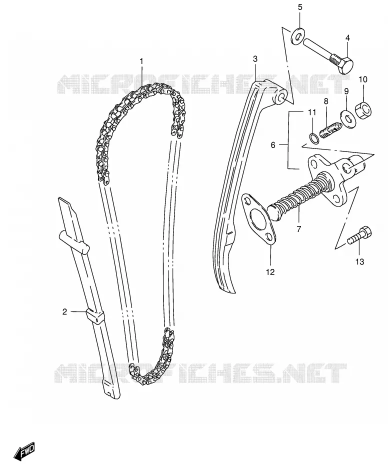 DISTRIBUTION Suzuki MOTO 125 GS 1989  GS125ESK(E1)