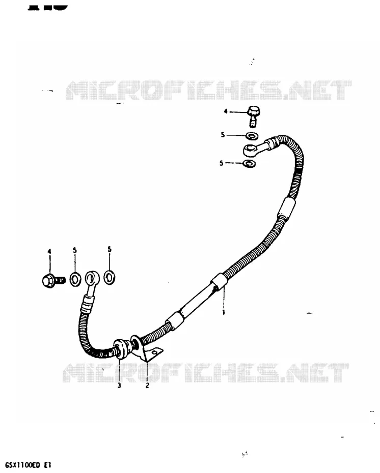 DURITE DE FREIN ARRIERE (GSX1100Z/D/XD) Suzuki MOTO 1100 GSX-E 1982  GSX1100EZ(Z/D)